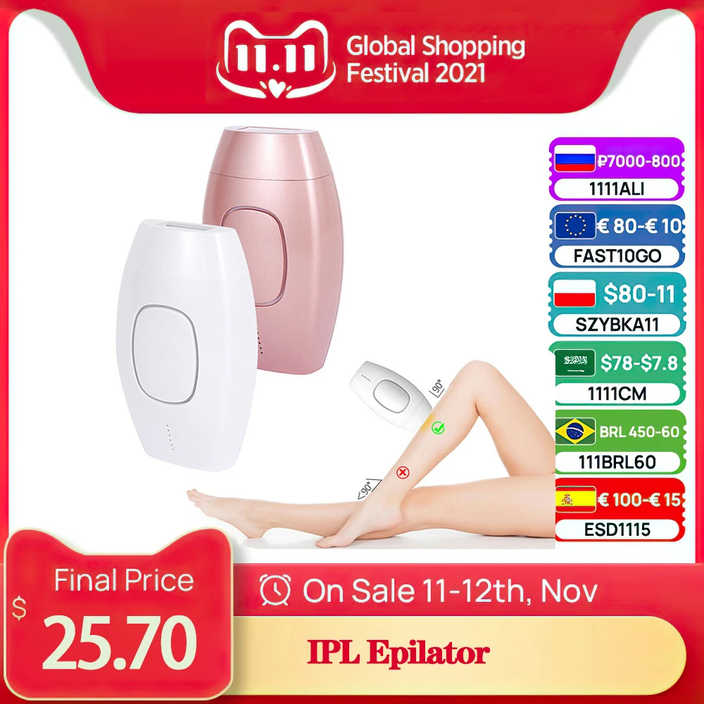 PROD 4001150683281 Painless Lady Laser Epilator Permanent Hair Removal
IPL 600000 Flash Body Epilator