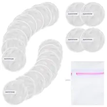 20 шт./компл. Для женщин 2 Слои круглый лица с очищающим средством для Пуховок для средство для снятия косметики тормозные колодки