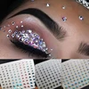 Body Brow  Fashion Women Tattoo Diamond Makeup Eyeliner Eyeshadow Face Sticker Jewel Eyes Makeup Crystal Eyes Sticker Nail Art