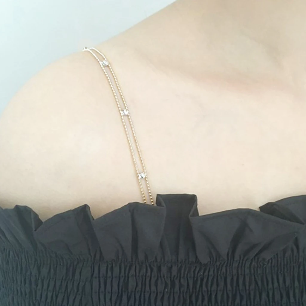 Crystal Bra Straps Shoulder Strap Bridal Lingerie Belt Costume Decors Sparkly crystal rhinestone detachable bra straps