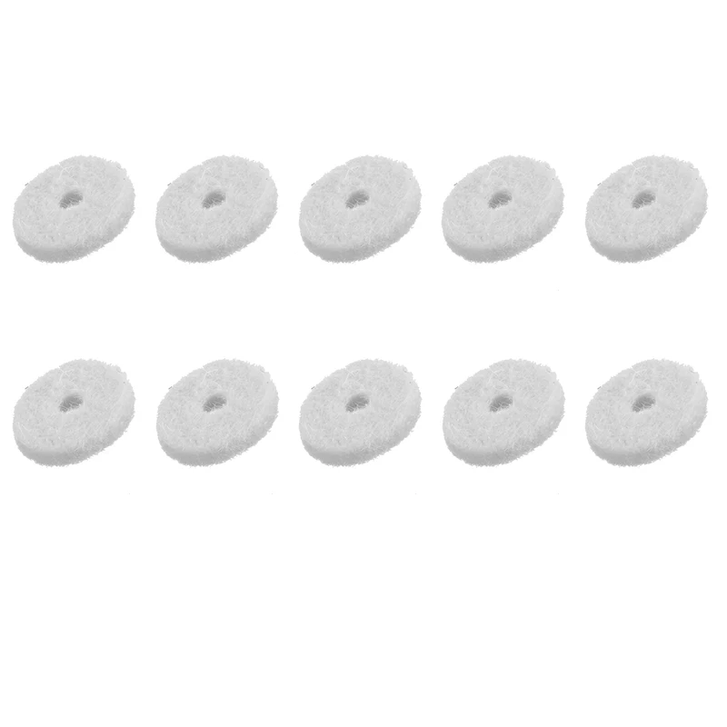 10pcs/set Black/White Felt Shoulder Strap Buttons Washers For Electric Guitar Bass Shoulder Strap Buttons Guitar Accessories