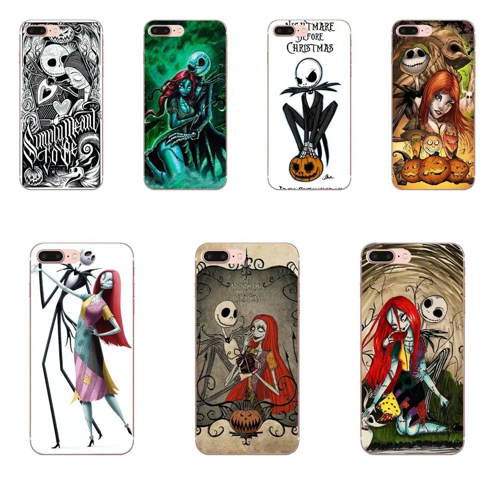 For LG K50 Q6 Q7 Q8 Q60 X Power 2 3 Nexus 5 5X V10 V20 V30 V40 Q Stylus Soft Capa Nightmare Before Christmas Sally And Jack | Мобильные