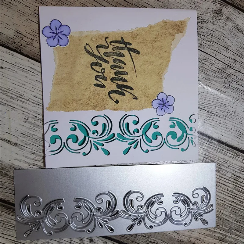 

Naifumodo Swirly Frame Metal Cutting Dies Wave Style Border Dies for Scrapbooking Card Album Embossing Diecut Template