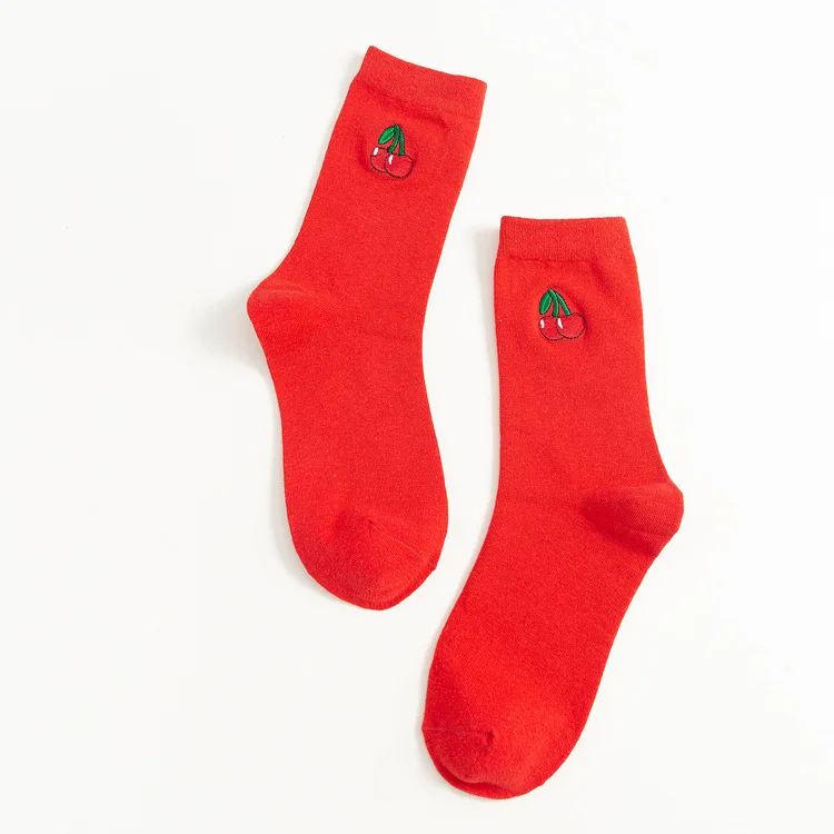 Nette-Cartoon-Obst-Druck-Avocado-Banana-Kirsche-Pfirsich-M-dchen-Kawaii-Socken-meias-Koreanische-Harajuku-Stickerei(10)