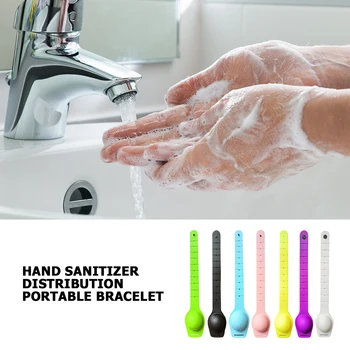 

Silicone Portable Bracelet Alcohol Disinfection Spray Wrist Strap Dispenser Hand Sanitizer Holder Watch Bracelet for Child