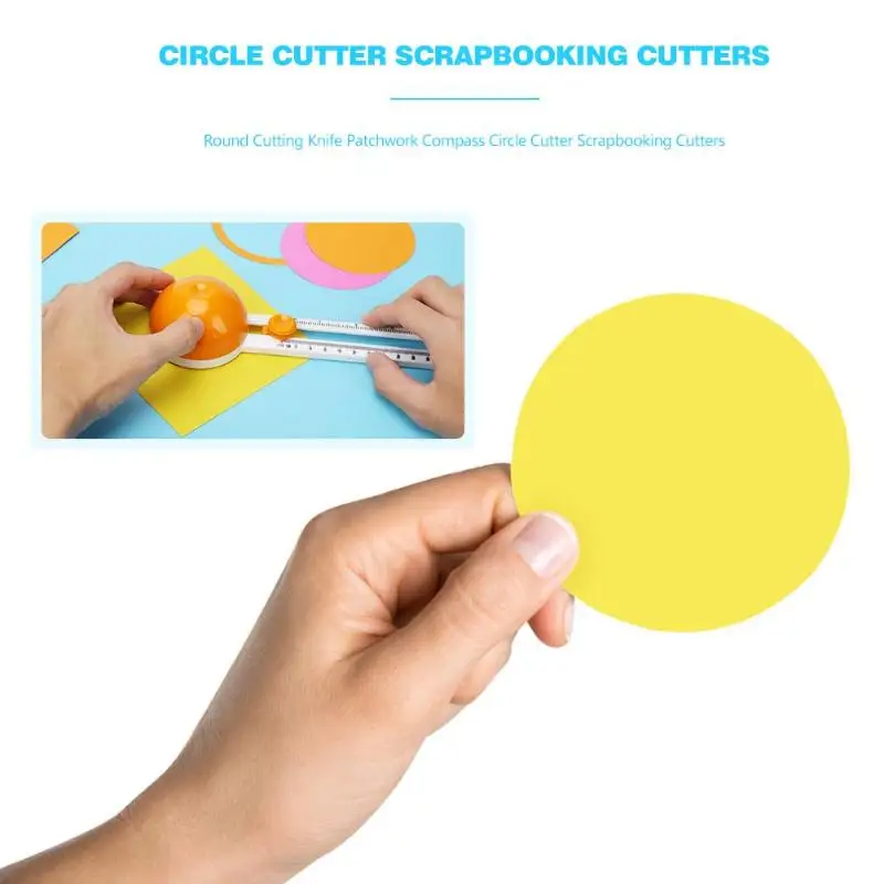 Circular Paper Scrapbooking Cards Cutters Practical Round Cutting Patchwork Compass Knife Household Handmade Supplies