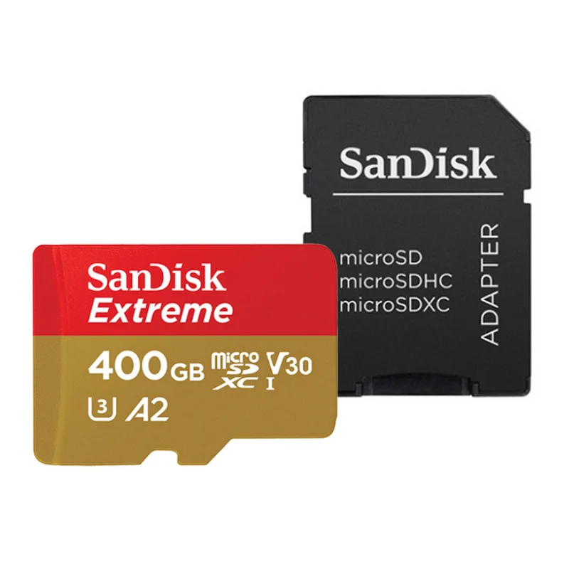 SQXA1-400G Карта памяти SanDisk Extreme/Ultra Micro SD 128 ГБ 32 ГБ 64 Гб 256 Гб 400 Гб 32 64 128 Гб Micro SD карта SD/TF Flash MicroSD U1/U3 4K - Емкость: SQXA1-400G