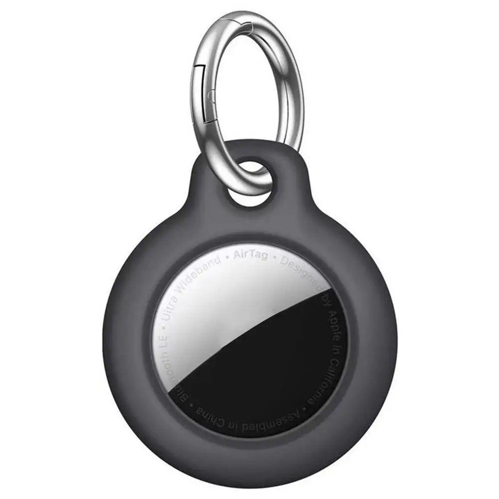For Airtags PC Mini Protective Cover Tracker Keychain Holder Case GPS Tracker Anti-lost Keychain Bluetooth Key Finder Case