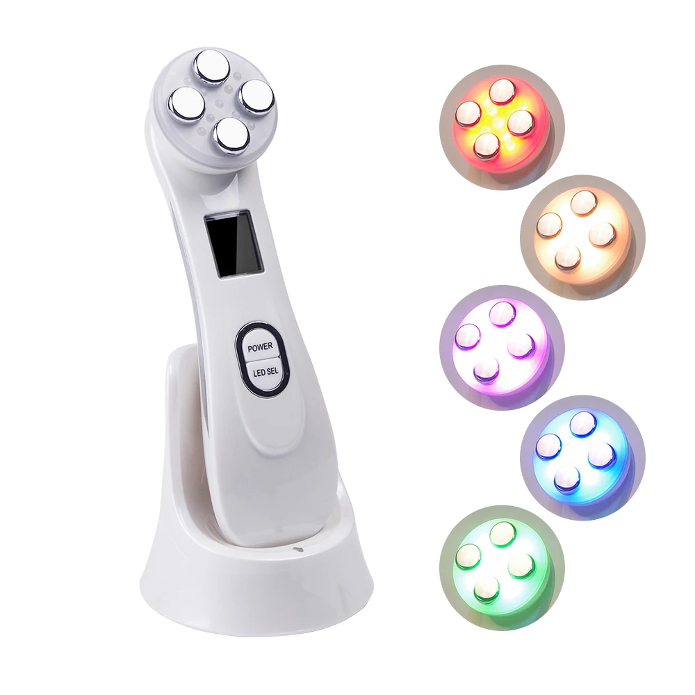 Price Facial Mesotherapy Electroporation RF Radio Frequency LED Photon Face Lifting Tighten Wrinkle Removal Skin Care Face Massager