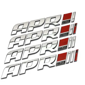 

ABS Car Sticker APR Program Refit Emblem Body Trunk Decoration Accessories For Audi Q5 VW Golf 6 7 GTI Seat Mercedes benz BMW