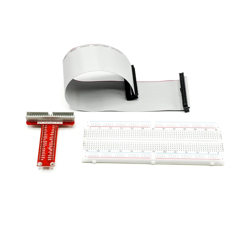 Breadboard Kit Raspberry Pi GPIO Adapter Kit - 40-pin Breadboard With ...