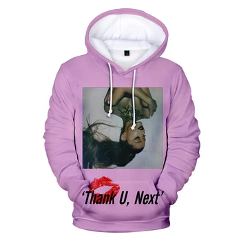 

3D Ariana Grande Print Hoodie Kawaii Sweatshirt Long Sleeve Women Men Hooded Clothes Hot Sale Casual Kpop Plus Size Top 2xs-4xl