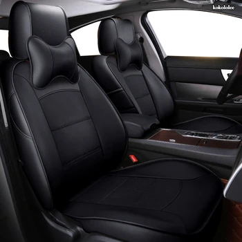 

kokololee Custom Leather car seat cover For SsangYong Rodius ActYon Rexton Chairman Kyron Korando Tivolan Automobiles Seats cars