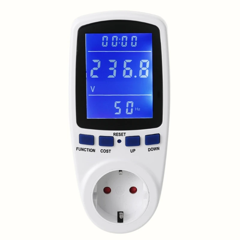 N80B Energy Cost Meter Power Metering Socket Current Consumption Counts with LCD Screen and Overload Protection | Инструменты