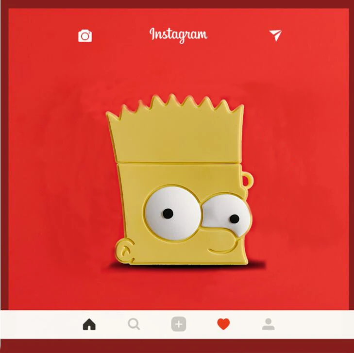 Мягкий чехол для AirPods Bart Simpsons