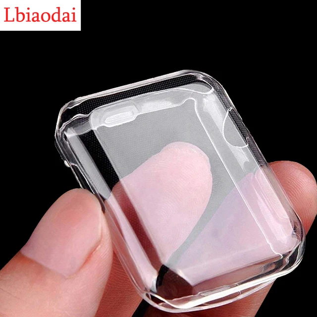 Screen Protector For Apple Watch Case 45mm 41mm 44MM 40MM Full TPU bumper Cover 42mm 38MM accessories iwatch series 7 SE 6 5 4 3 1