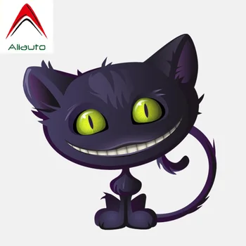 

Aliauto Funny Car Sticker Lovely Smile Cheshire Cat Auto Accessories Vinyl Decal for Ford Focus Chevrolet Peugeot ,13cm*13cm