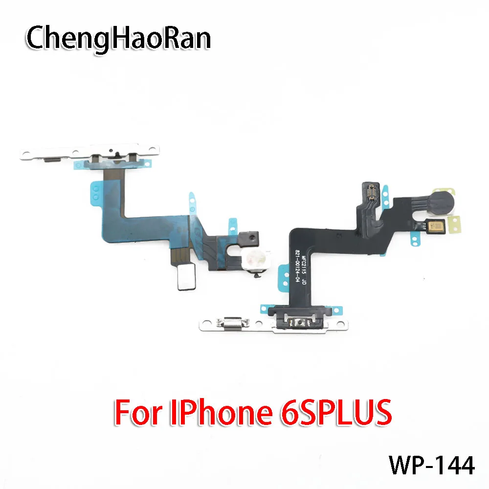 ChengHaoRan 2 шт./лот для Iphone 4, 4S, 5, 5C, 5S, 6, 6 PLUS, 6 S, 6splus, плоский кабель, выключатель питания, кнопка громкости, запасные части