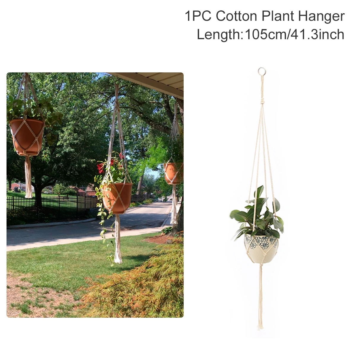 Hot Sales 100%Handmade Macrame Wall Hanging Macrame Plant Hanger Flower/Pot Hanger For Wall Decor Hanging Planter Hanging Basket