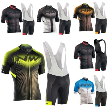 

2020 NW TEAM Cycling Jersey sets 9D Gel Pad Bike unform cycling clothes Ropa Ciclismo Mens Summer BICYCLING Maillot Culotte Wear