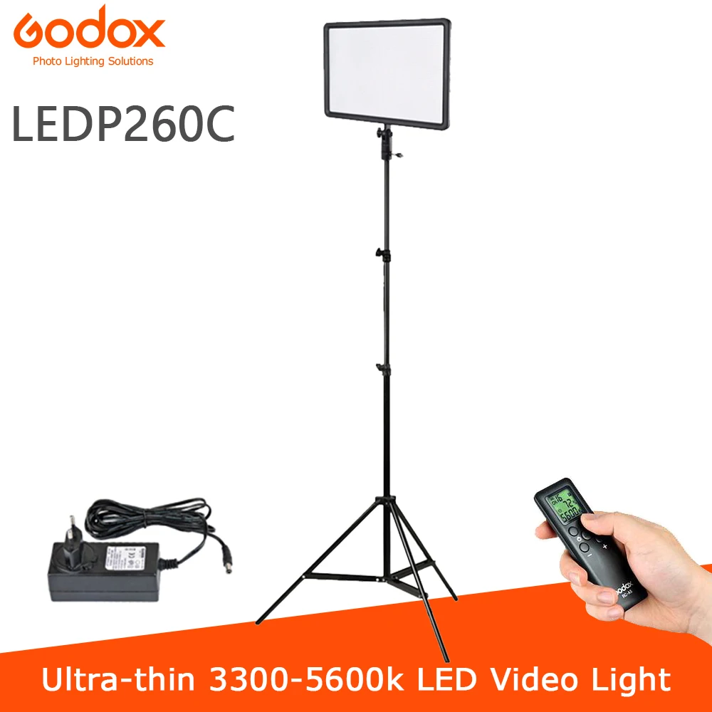 Godox светодиодный P260C с регулируемой яркостью 260 светильник для видеокамеры