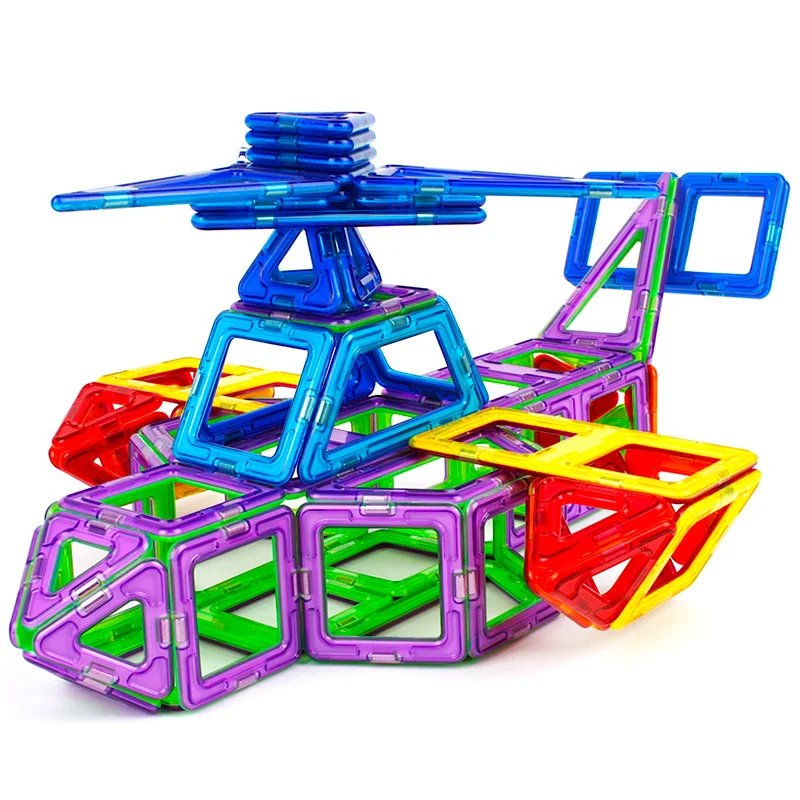 

Magnetic Building Blocks Magnetic Manufacturer Magnetic Piece Children's Early Education Yi Plastic Building Blocks Assembled Cr