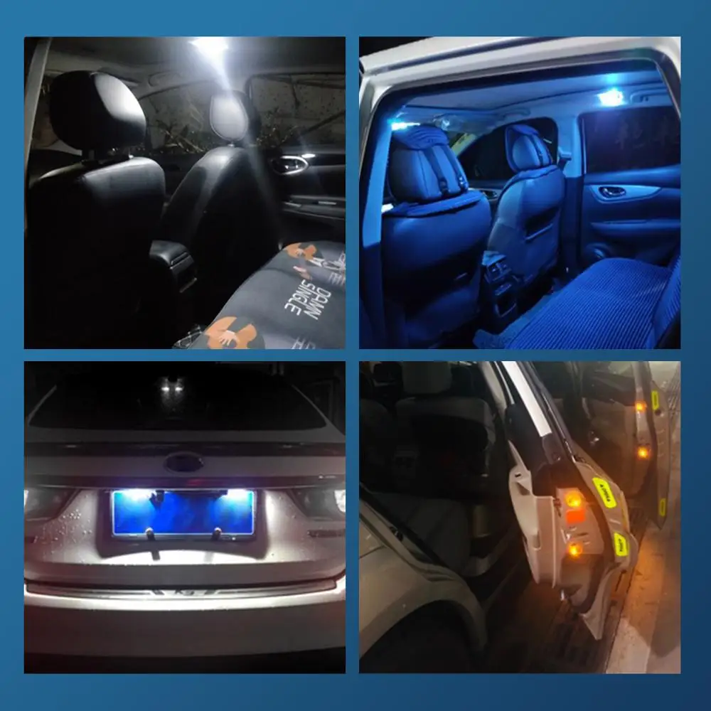 Ampoule W5W Bleu / LED T10 / ampoule LED bleu intérieur voiture