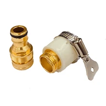 Aluminum Alloy Copper-Plated Faucet Connector Universal Hose Adapter Faucet Basin Connector Fitting Watering Tools