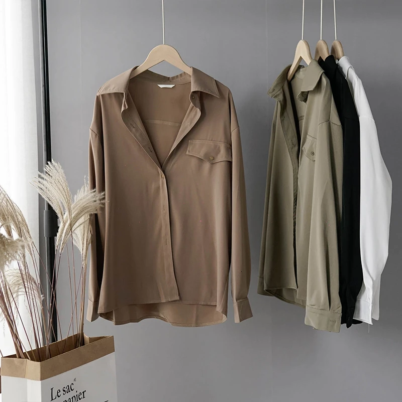  White Shirts Women Tops And Blouses Korean Oversize Long Sleeve Shirts Womens Clothing Plus Size Ro