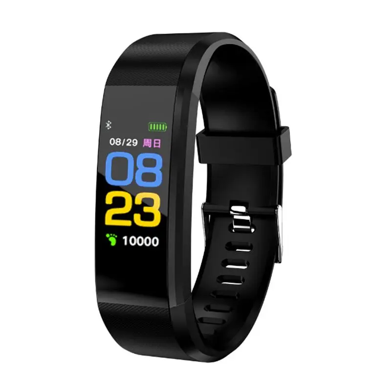 115Plus Bracelet Heart Rate Blood Pressure Smart Band Fitness Tracker Smartband Bluetooth Wristband for fitbits Watch | Электроника