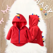 Одежда для новорожденных девочек свитер с капюшоном с длинными рукавами и 3d динозавром топы, Ropa ninana, зимний Повседневный хлопковый пуловер для девочек и мальчиков, лидер продаж