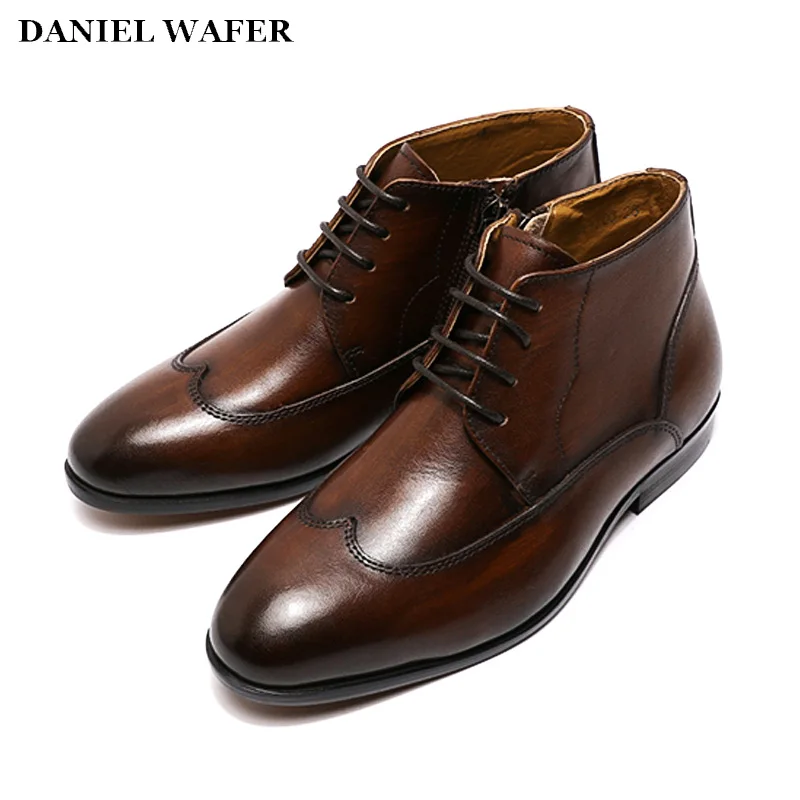 Anos de Idade Botas de Couro Rendas até Sapatos Calçados de Café Meninos Vestido Sapatos Tamanho 1 4 5 Genuíno Studet Festa Casamento Masculinos Asa Ponta 12 6 High Quality Mamãe e Bebê