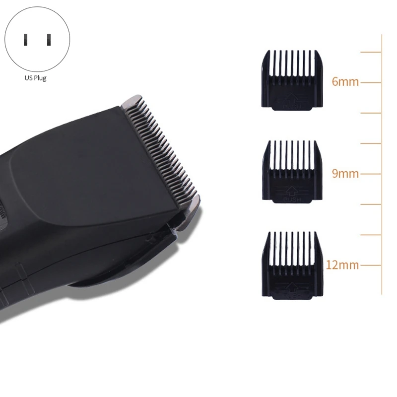  US Plug 110-240V Wireless Rechargeable Professional Hair Clipper Electric Hair Trimmer Pro Hair Cut