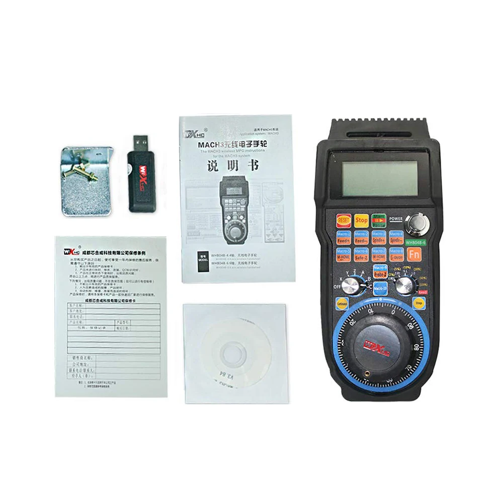 

New CNC 6 Axis Wireless Mach3 MPG Pendant CNC Handwheel Manual Pulse Generator