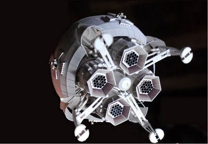 Aries 1b Lunar Spacecraft 3d Simulation Space Paper Model Handmade Toy -  Card Model Building Sets - AliExpress