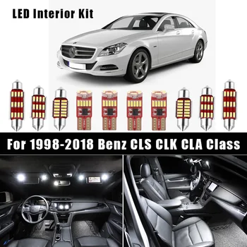 

Canbus Error Free White LED Bulbs Interior Dome Map Door Light Kit For Mercedes Benz CLS CLK CLA Class W218 W219 W208 W209 C117