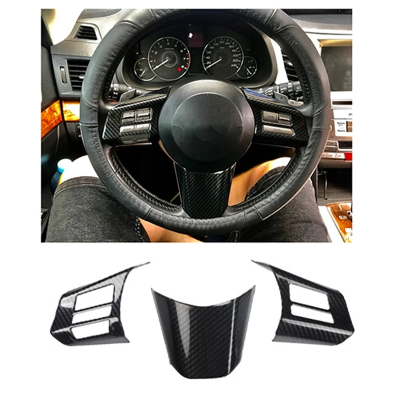3Pcs/Set Car Steering Wheel Switch Decoration Frame Cover Stickers for Subaru Outback 2010-2014 Styling | Автомобили и мотоциклы