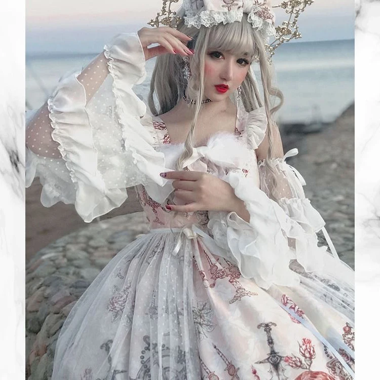 Cosplay&ware Japanese Gothic Jsk Lolita Dress Women Vintage Victorian Sleeveless Bow Princess Tea Party Dresses Girls Chic Print -Zentai shop online Hd26a1b5d2b2e49cabbb971a30ad30796u.jpg