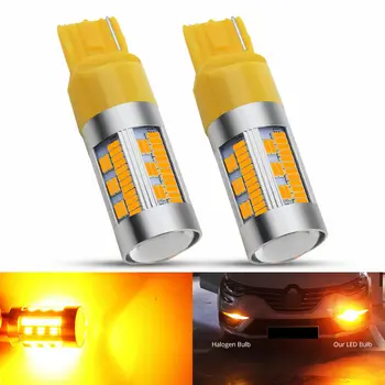 

DC12V LED Light Bulbs 2pcs T20 7440 105SMD WY21W Canbus Car Auto Brake