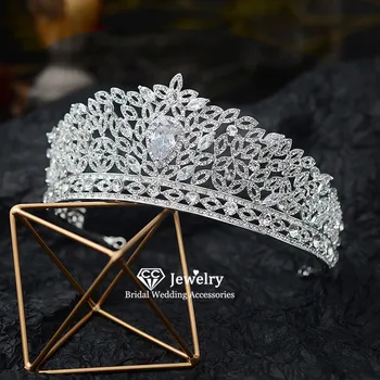 

CC Hairband Vintage Crown Tiara Women Engagement Wedding Hair Accessories for Bride Princess Crowns Luxury Jewelry Gift HG1158