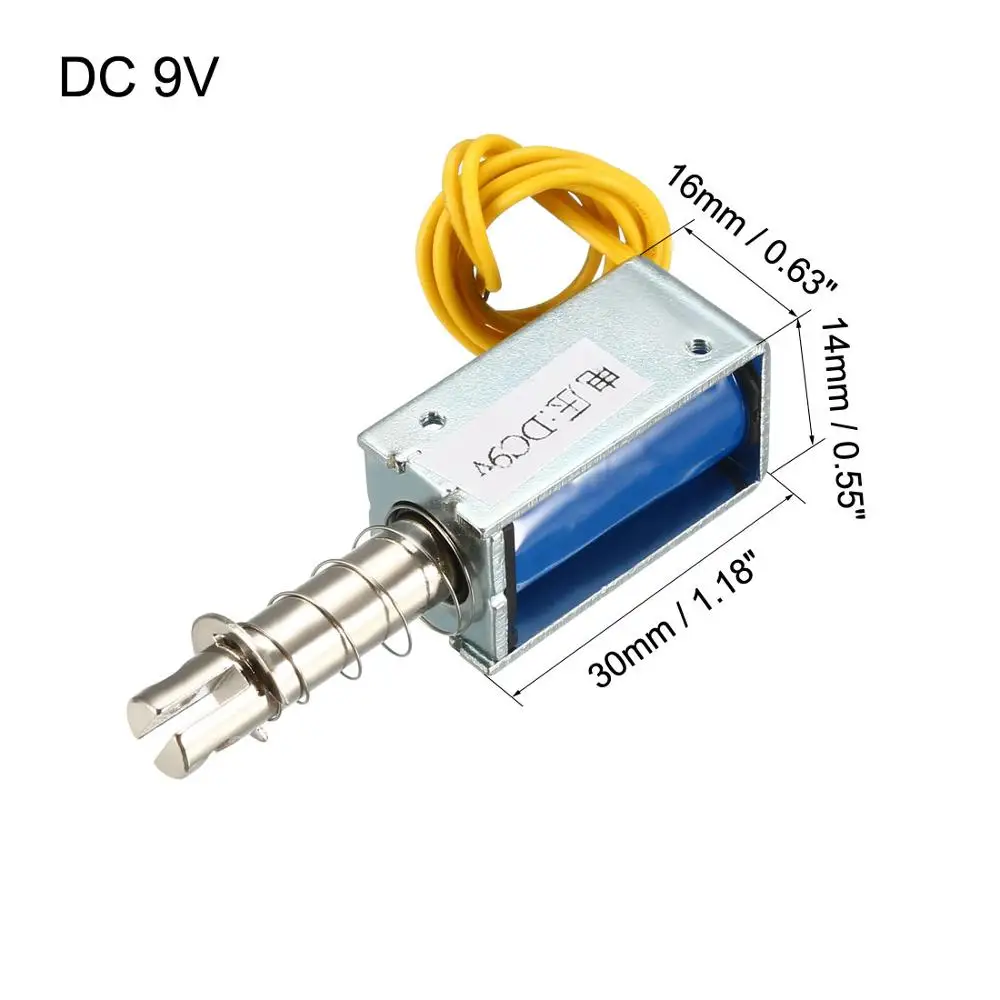 UXCELL тянуть Тип соленоид Электромагнит постоянного тока 3/9/12/24V 120g 3/5/10 мм открытая рамка линейного движения для дома Приспособления торговый автомат