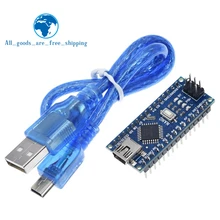 Mini USB con el cargador de arranque Nano 3,0 controlador compatible con arduino CH340 controlador USB 16Mhz NANO V3.0 Atmega328 / 168PA-AU