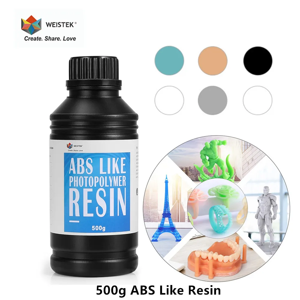 WEISTEK ЖК 3D Принтер ABS как УФ Смола 500 г/0 5 кг чувствительный фотополимер печатный