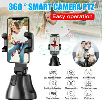 

Portable Bluetooth Smart Shooting Selfie Stick Gimbal 360° Auto Face Tracking Object Tracking Camera Photo Phone Holder