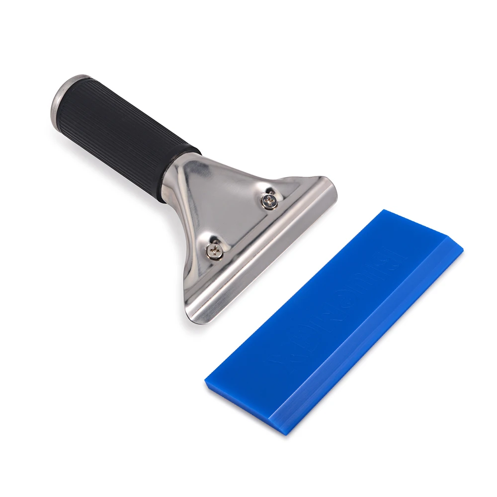 FOSHIO сменная металлическая ручка для окна скребковый оттиск вода снег лопата, лед скребок Ручка виниловая обертка инструменты Инструменты для очистки