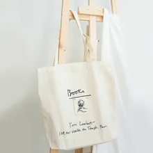 Новая модная женская сумка для покупок, Женская Холщовая Сумка для покупок с буквенным принтом, сумки для пляжа, сумки для девочек, школьные сумки C17