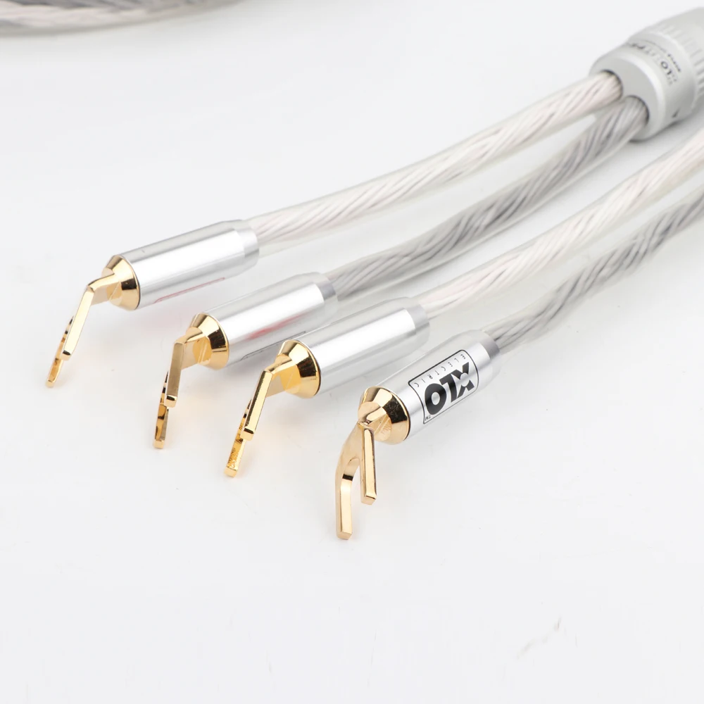 US $123.00 Pair Hifi Audio XLO HTP12 OCC Copper Hifi Speaker Cable HiEnd Audio Loudspeaker Cable Wire With Y Spade