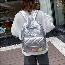 Женский милый рюкзак с металлическим блеском, водонепроницаемый рюкзак для девочек, удобная Студенческая сумка, школьный ранец, украшение в виде леденца