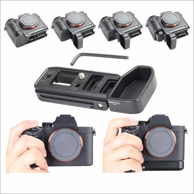 Wepoto Sony A9 A7Iii A7Riii A7M3 (Ilce-7Rm3 A7R Mark Iii) Impugnatura In Metallo Cs-A9