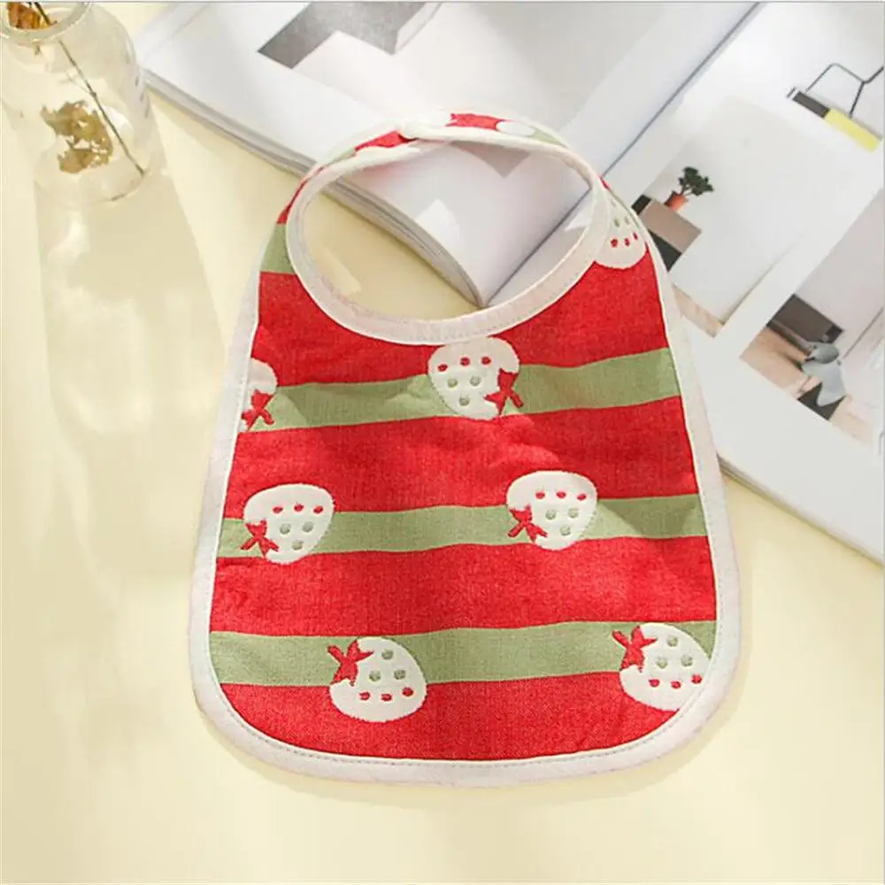 Strawberry Корейское модное удобное и прочное Хлопковое полотенце для новорожденных, u-образный карман для кормления, Детские аксессуары, Детские нагрудники и салфетки для отрыжки - Цвет: Strawberry